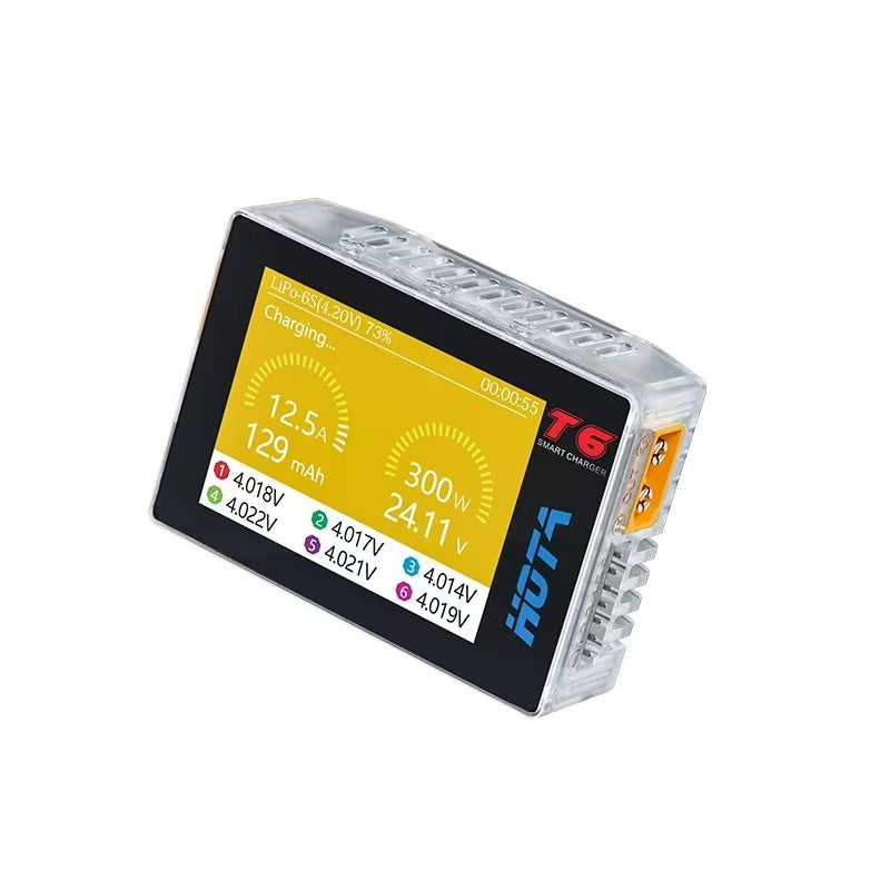 HOTA T6 DC 300W PD 90W 15A 1-6S LiPo Battery Charger HOTA T6 DC 300W PD 90W 15A 1-6S LiPo Battery Charger